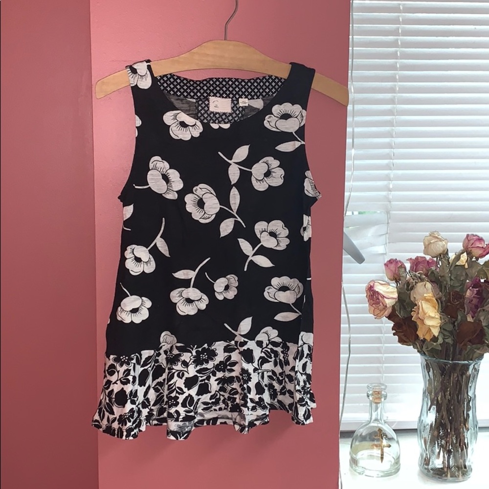 Anthropologie 9-H15 StCL Floral Tank Top